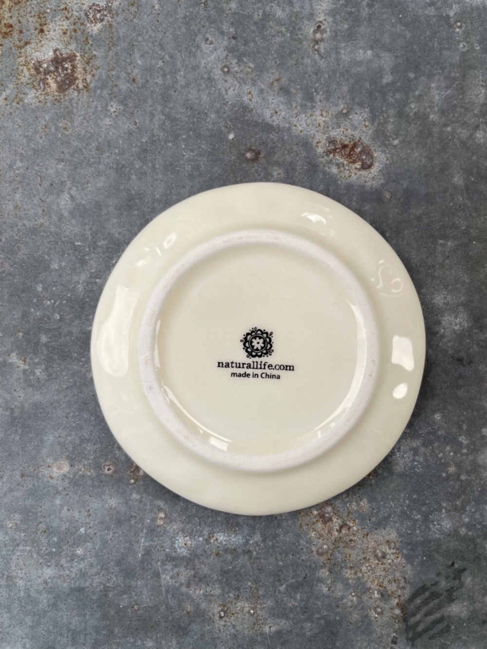 Natural Life Ceramic mini Plate w/ multicolor Sun Design & Friendship quote - Picture 2 of 6